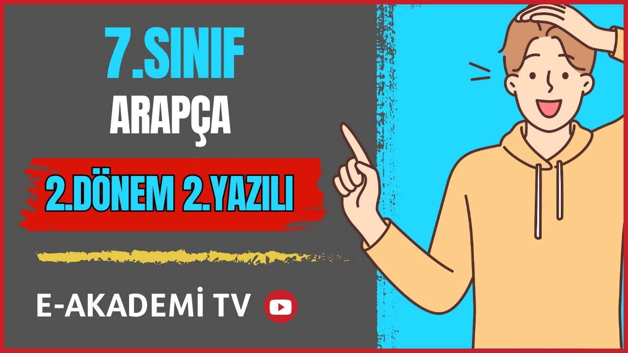 7.Sınıf Arapça 2.Dönem 2.Yazılı Cevapları (Yeni Sisteme göre Klasik)