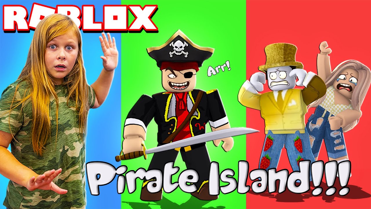 Помощник должен сбежать с пиратского острова в Roblox.