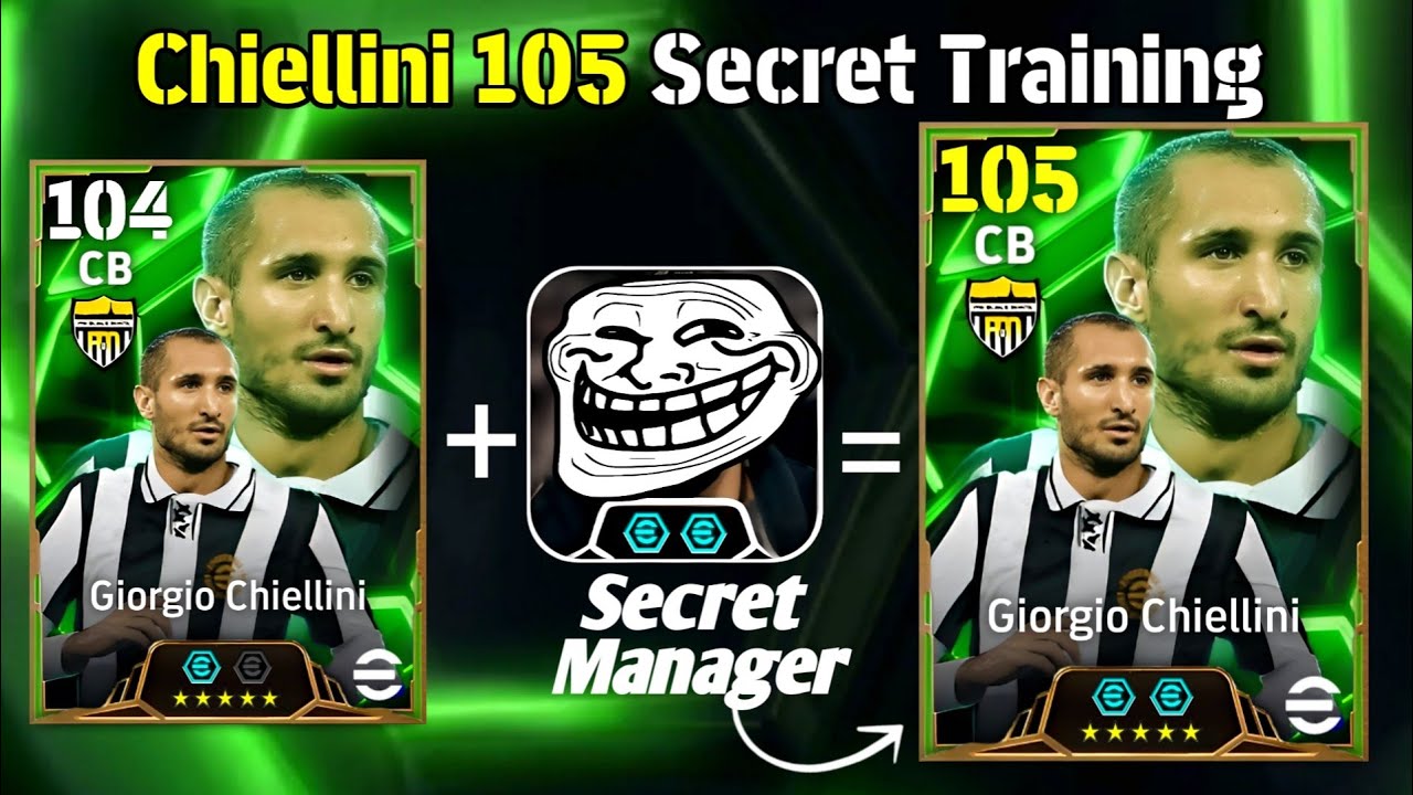 Giorgio Chiellini 105 Rated Training efootball 2026✨|| How To Train 105 Chiellini 105 efootball 2026