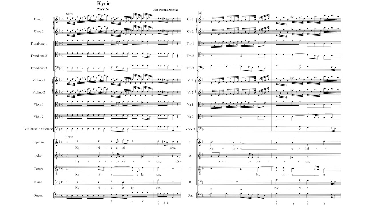 Zelenka - Kyrie, Sanctus and Agnus Dei, ZWV 26
