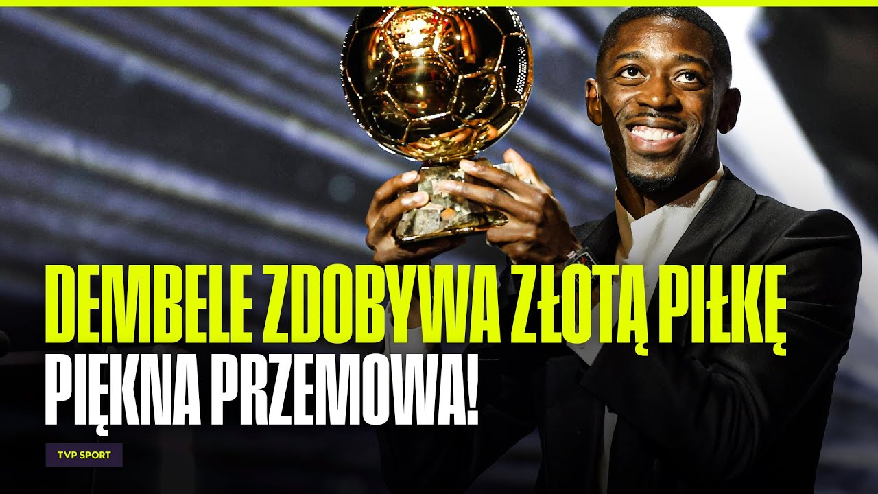 ZŁOTA PIŁKA: PORUSZONY DEMBELE ODBIERA NAGRODĘ. POJAWIŁY SIĘ ŁZY