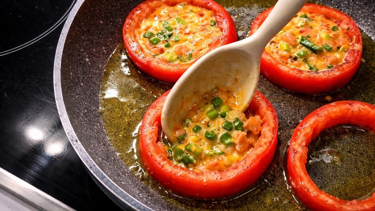 Nur Tomaten und 2 Eier! Dieses Rezept überrascht jeden!