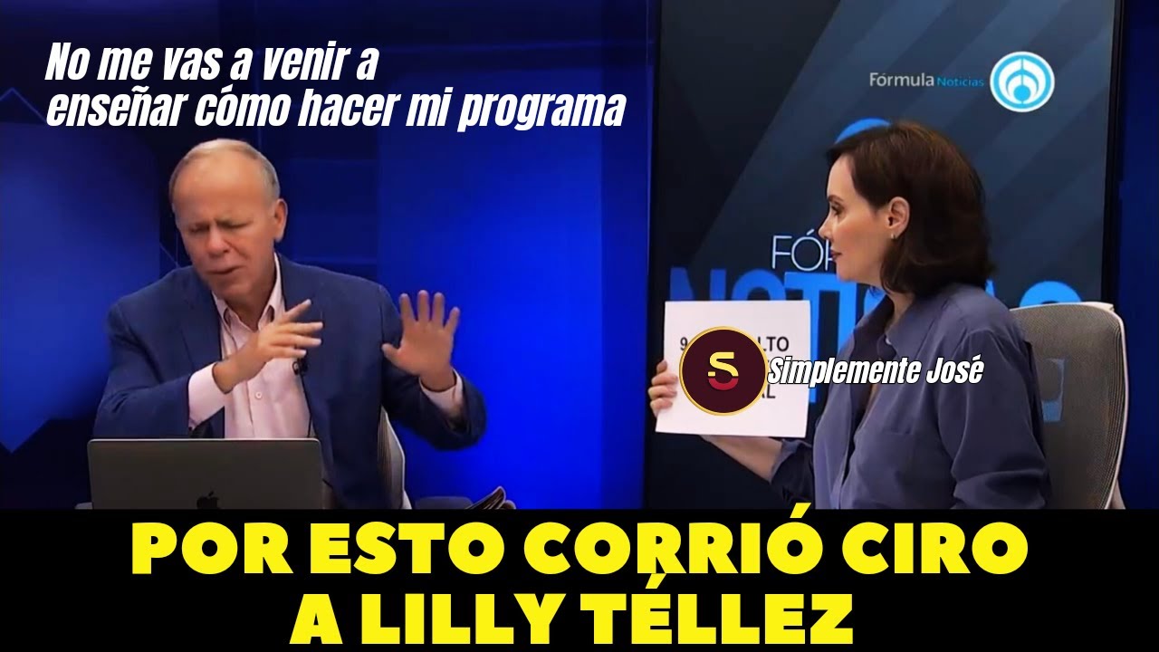 Por esto corrió Ciro a Lilly Téllez de su programa