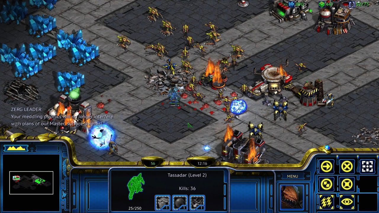 The Zerg capture Tassadar and his warriors