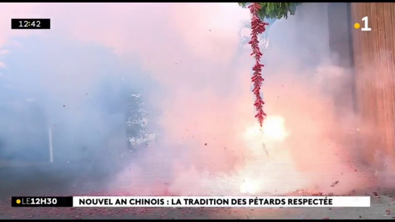 Nouvel an chinois, les pétards pour éloigner les mauvais esprits