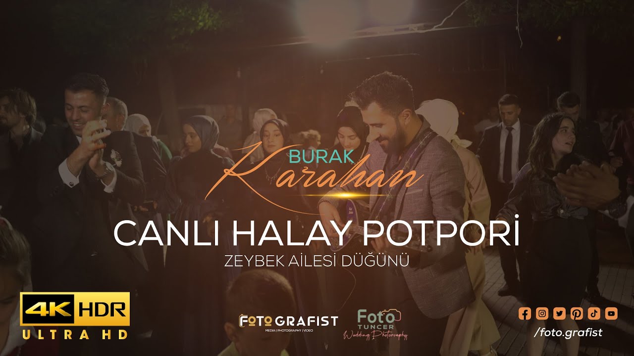 Burak Karahan | Canlı Halay Potpori - Grani | Zeybek Ailesi Düğünü | 4K UHD