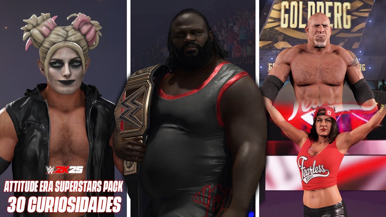 30 CURIOSIDADES del Attitude Era Superstars Pack en el WWE 2K25