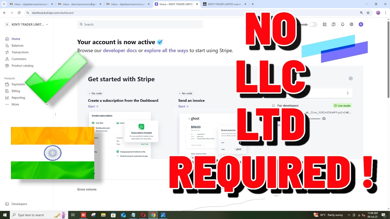 How to Create Stripe Account in India Without LLC or LTD 2026 | Open Stripe Account in India Easily
