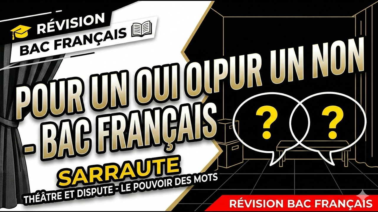 Cours Bac Français | Sarraute – Pour un oui ou pour un non