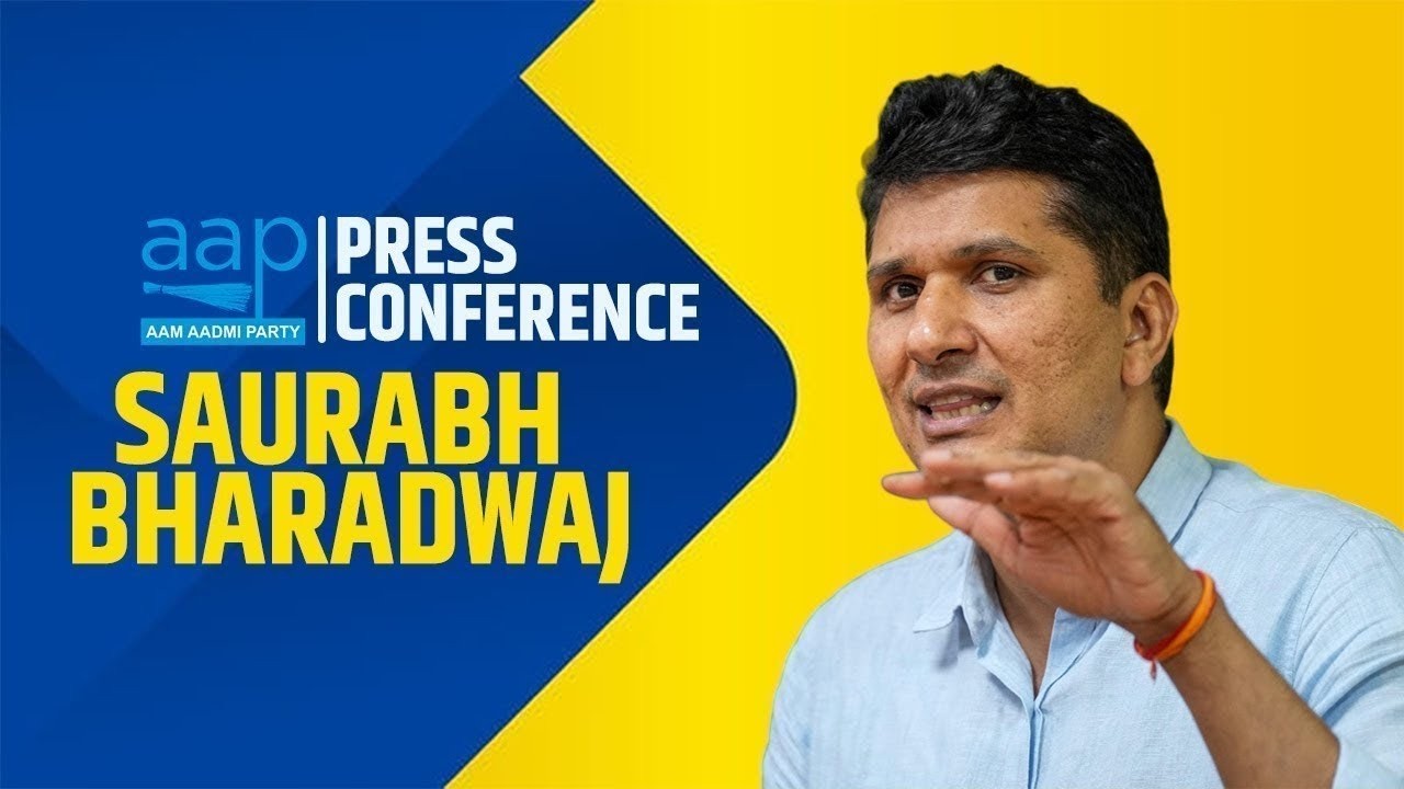 LIVE: AAP Leader Saurabh Bhardwaj Addresses Press Conference | BJP | Delhi | Rekha Gupta
