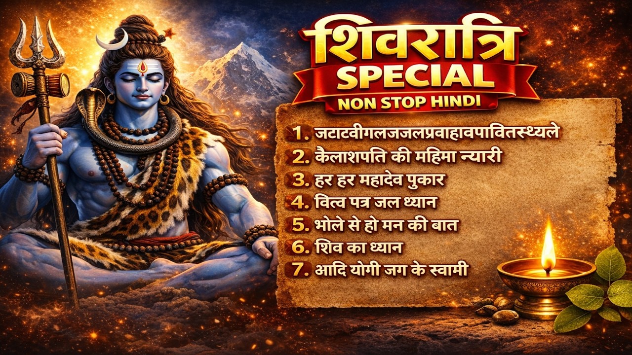 महाशिवरात्रि स्पेशल 2026 🙏 Non Stop शिव भजन | भोलेनाथ के चमत्कारी मंत्र
