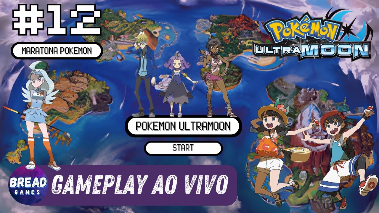 [HORIZONTAL] ZERANDO TODOS OS POKEMONS: POKEMON ULTRAMOON (3DS) #12 | MARATONA POKEMON #live