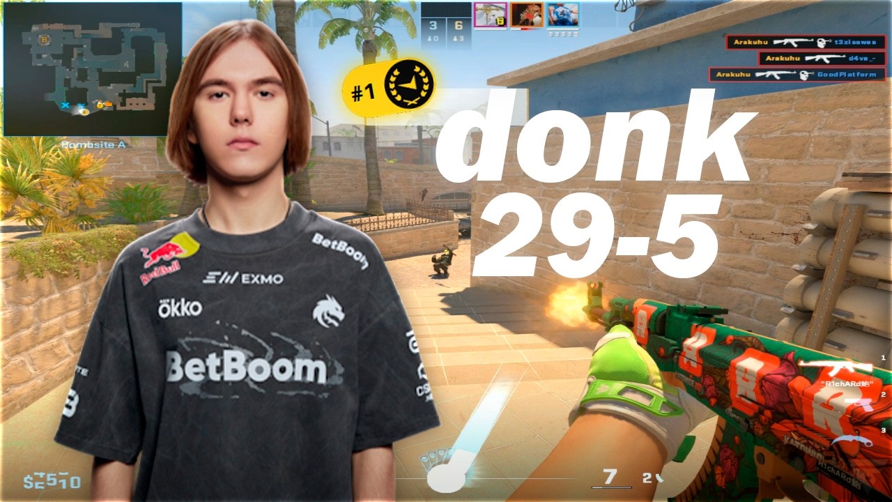 donk (25-9) 5000 ELO - FACEIT TOP #1 | CS2 DEMO POV + VOICECOMMS