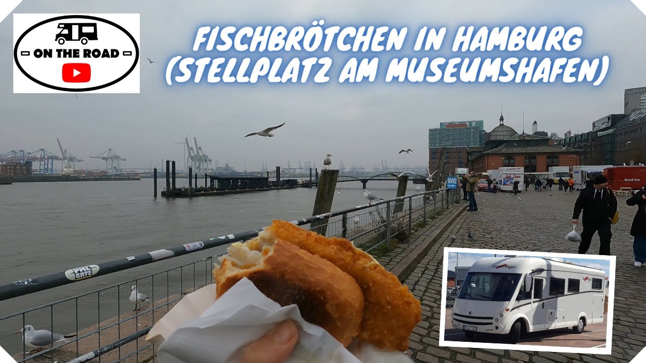 Fischbrötchen in Hamburg (Stellplatz am Museumshafen)