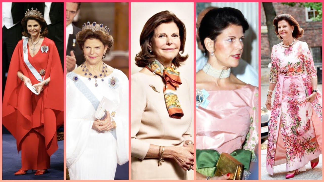 Queen Silvia Of Sweden In Her Royal Evening Gown Style #trending #fashion #style