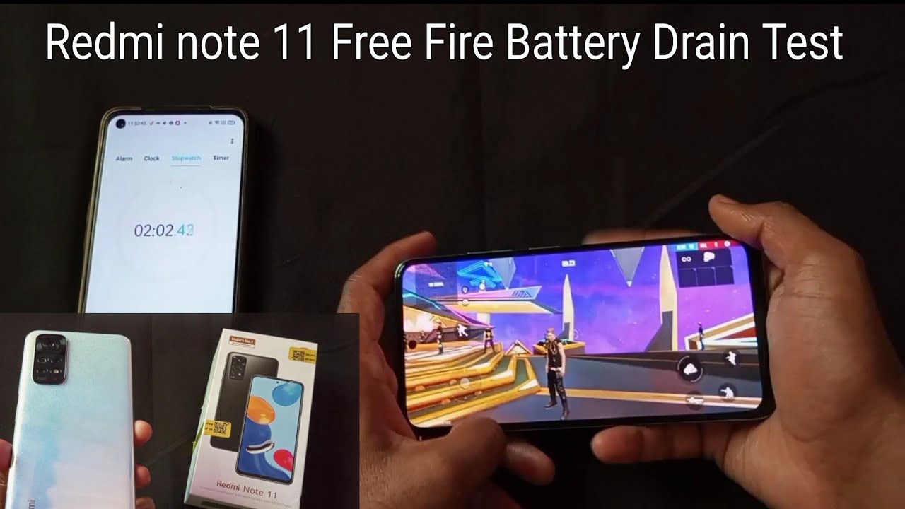 Redmi Note 11 Free Fire ( Max ) Battery Drain Test - ( 100 To 0% )