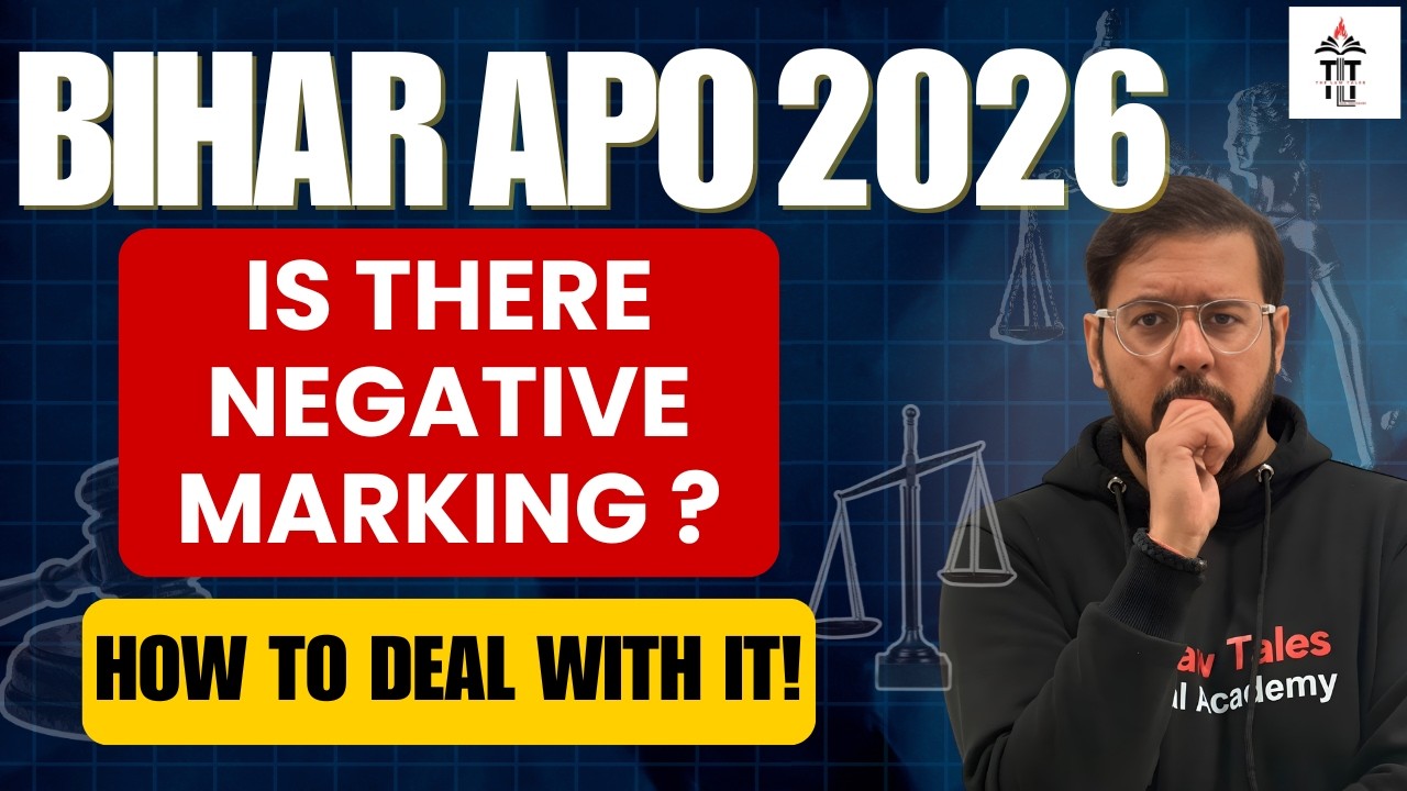 Bihar APO 2026 | Is there Negative Marking ? How to deal with it ? Shubham Sir
