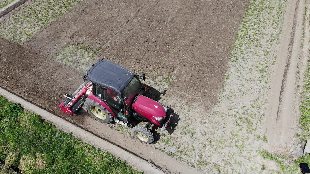 【ヤンマートラクター】YT357A 2020年春耕運作業ドローン編