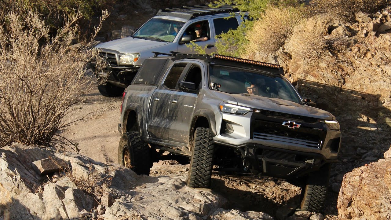 2025 Colorado ZR2 Rock Crawling vs 2 Tacomas [Epic Off-Road Battle]