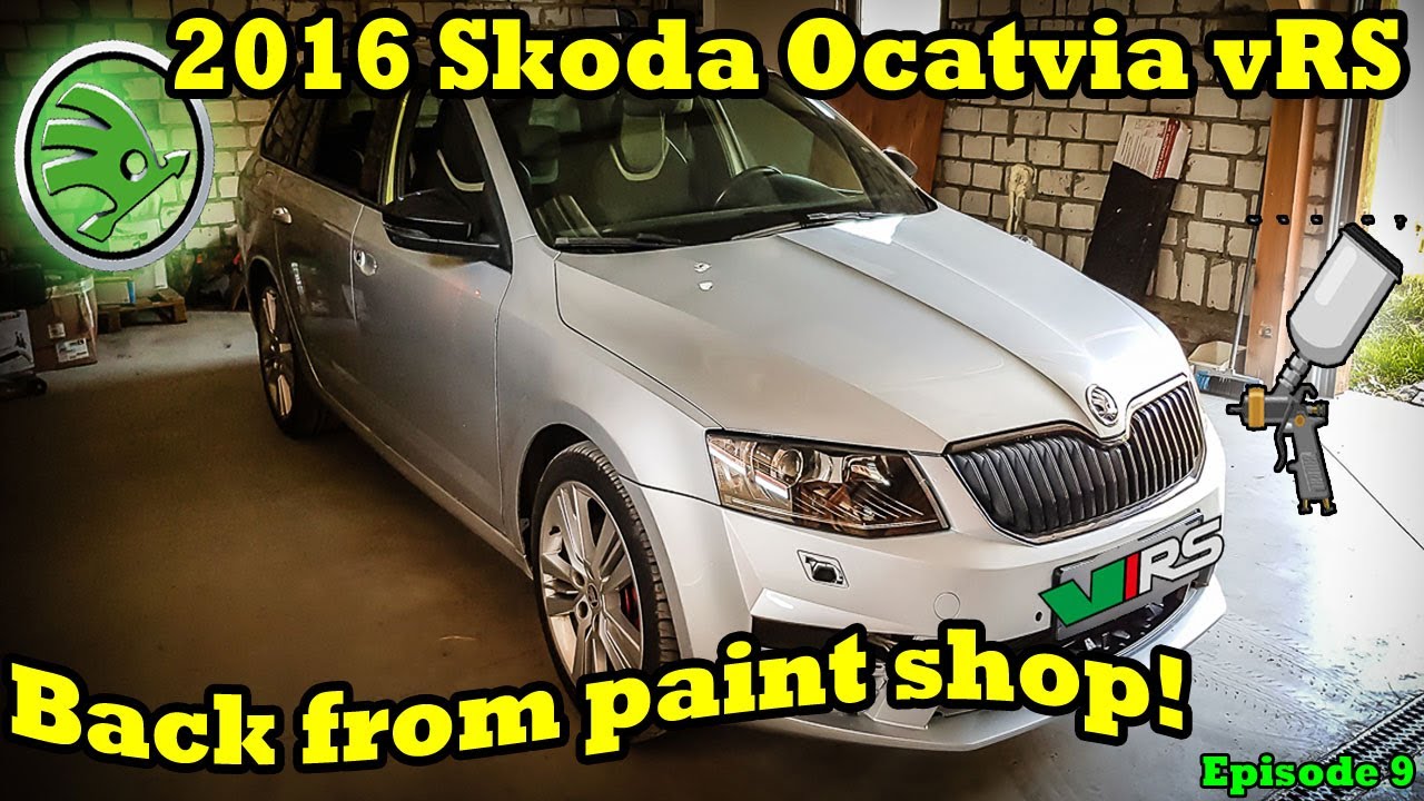 Rebuilding a WRECKED 2016 Skoda Octavia vRS - Back from the paint shop - Episode 9