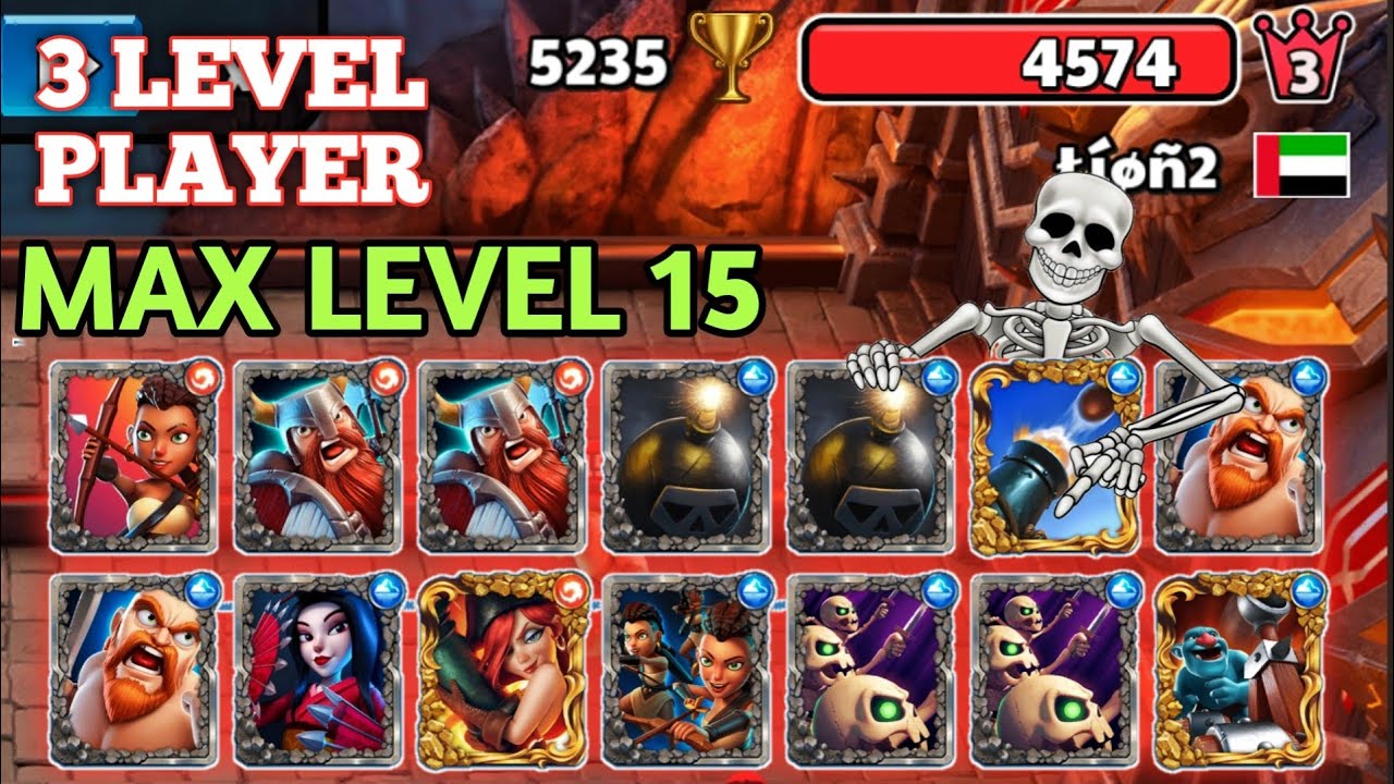 3 LEVEL PLAYER with 15 Level Card 😱🤯 Castle Crush ⚔️🔥