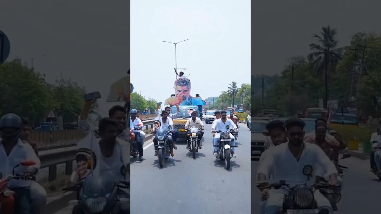 Adangatha Ajith Group Trichy Good Bad Ugly FDFS Festival Celebration Status Video Mass Celebration