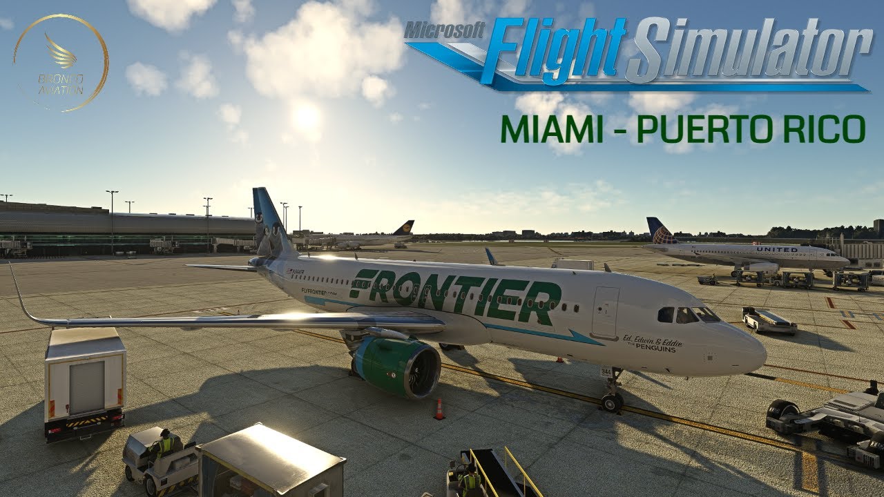 MSFS LIVE Full Flight | Ultra real graphics | Miami - Puerto Rico | Real Ops | Frontier A320Neo