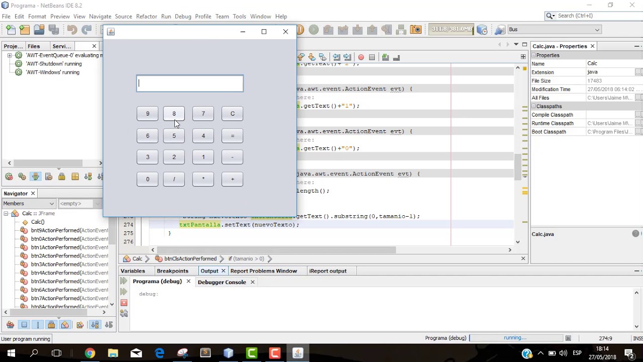 Calculadora Java NetBeans