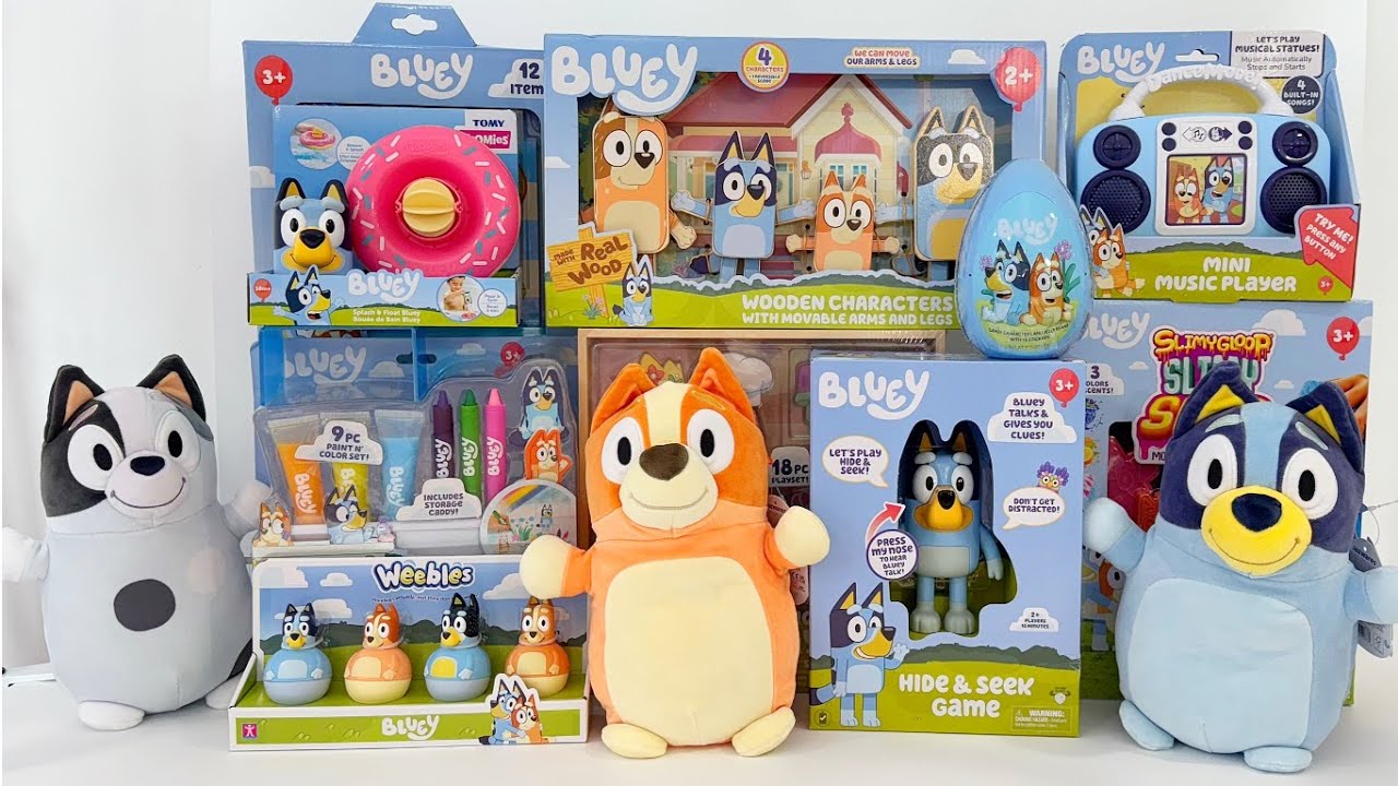 ASMR BLUEY Toys Collection Unboxing & Review