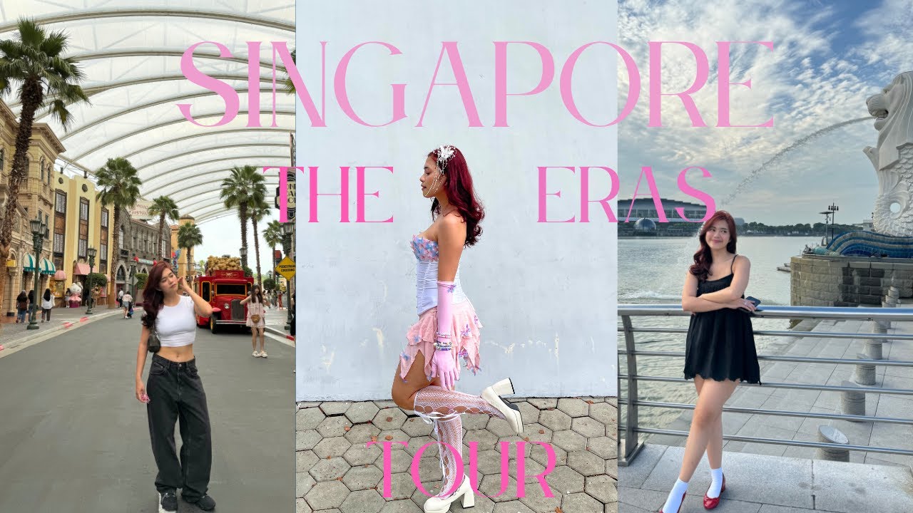 singapore travel vlog 🤍ྀི₊˚⊹♡ ⇢ universal studios, eras tour concert + merlion park