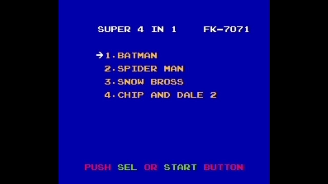 Multi-game Super 4-in-1 (FK-7071)