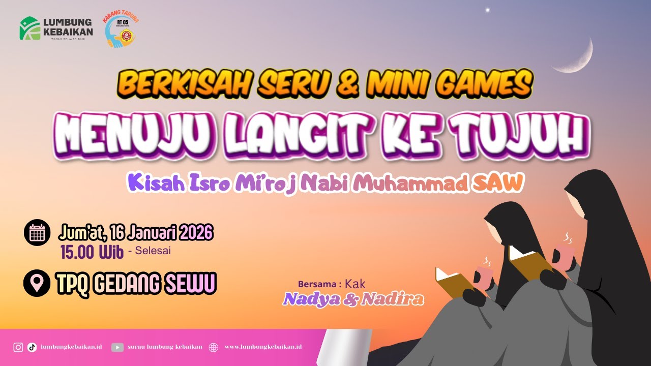 🔴BERKISAH TENTANG MENUJU LANGIT KE TUJUH  - TPQ GEDANG SEWU