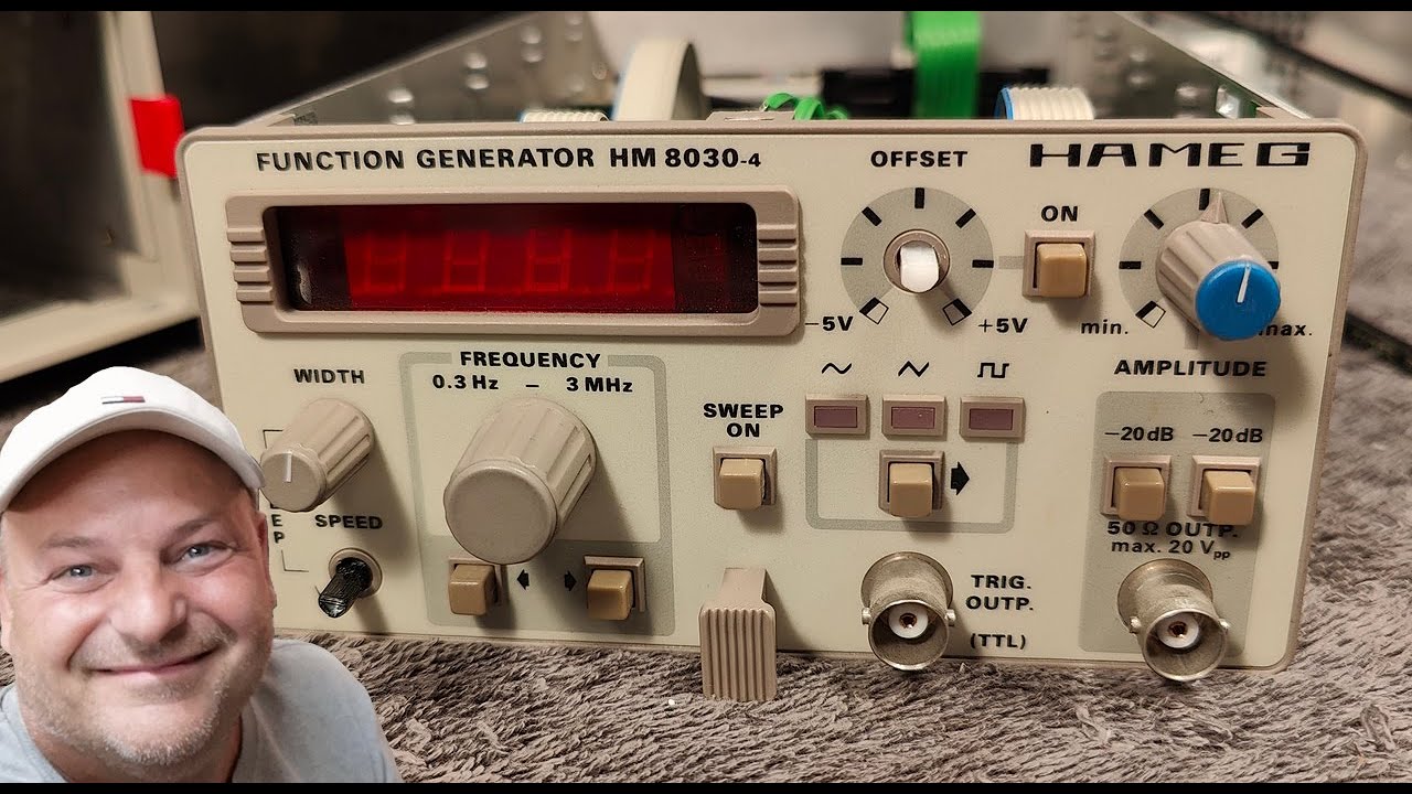 Hameg HM8001 HM8030-4 Function Generator test teardown