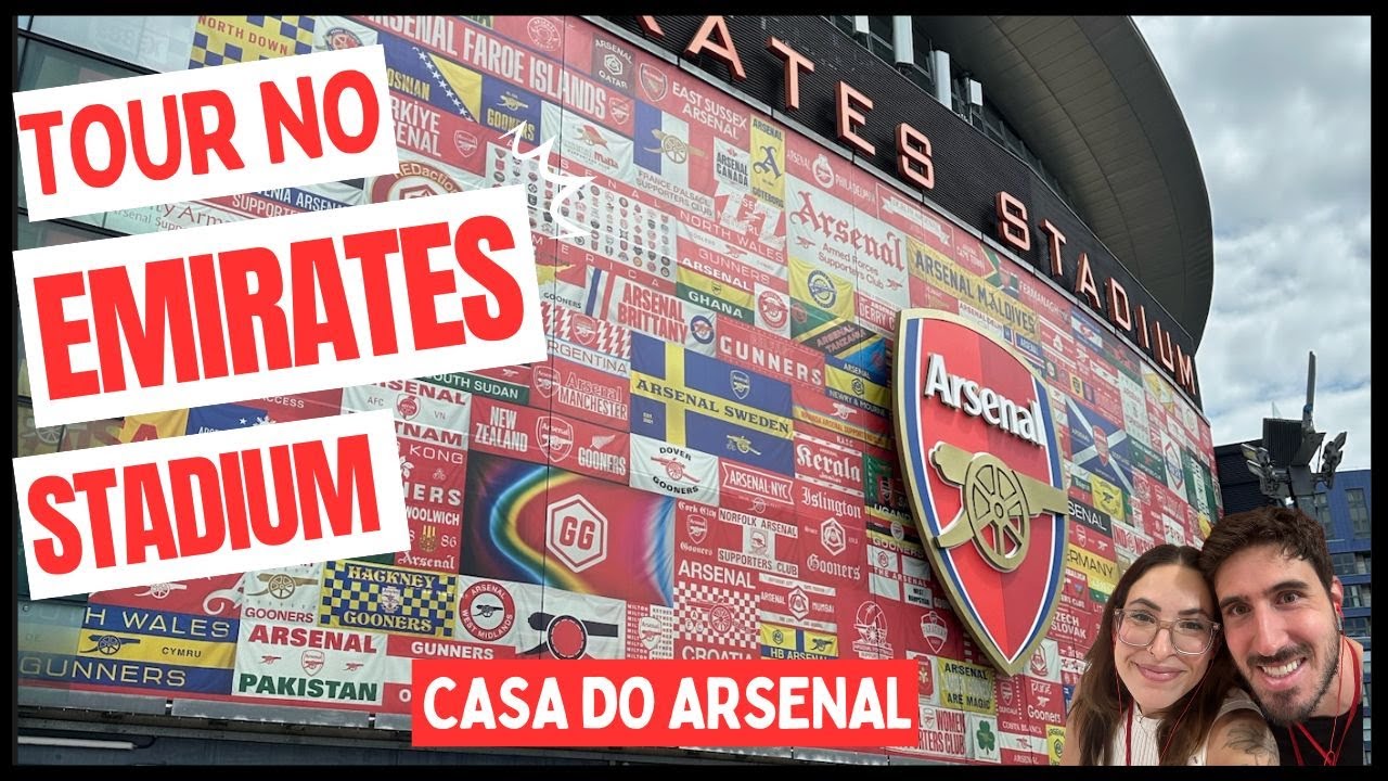 Tour COMPLETO no EMIRATES STADIUM, casa do ARSENAL, os GUNNERS de Londres!