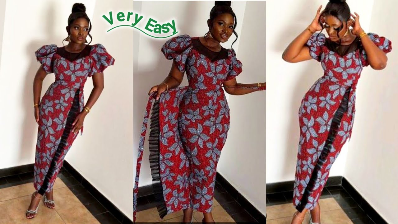 How to Cut and Sew this Overlap or Wrap  Dress with Yoke || Sewing for Beginners.