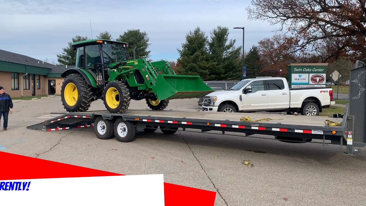 My New Trailer! Loading Up A John Deere Tractor On A PJ Trailer. This Gooseneck Is Way Better!