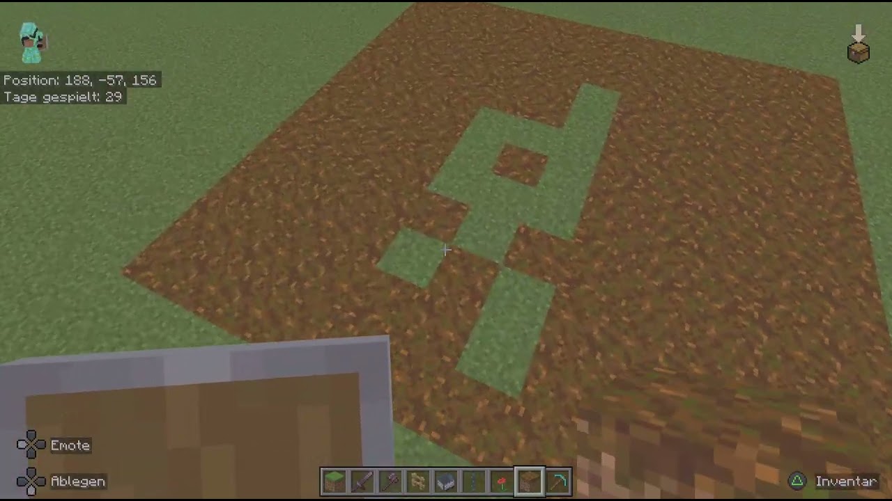 Minecraft ich baue ein Friedhof