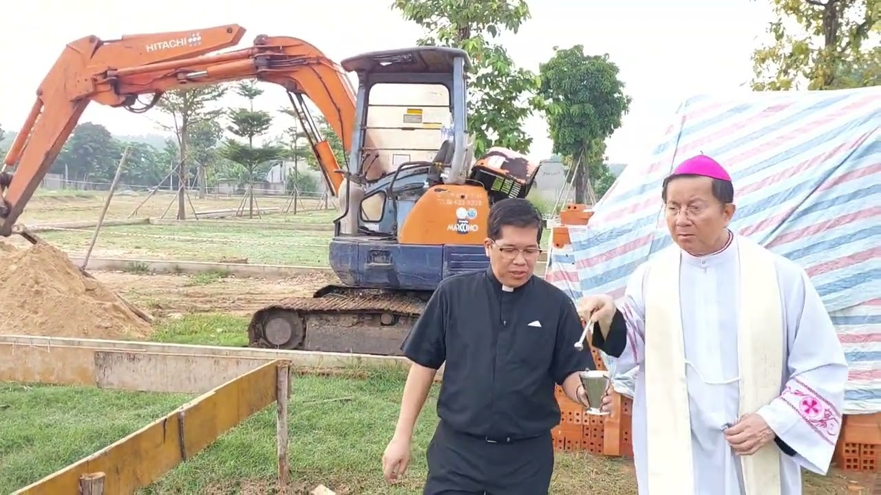 Làm phép đất  xây dựng Giáo điểm An Tây, Giáo phận Phú Cường ngày 19/08/2024