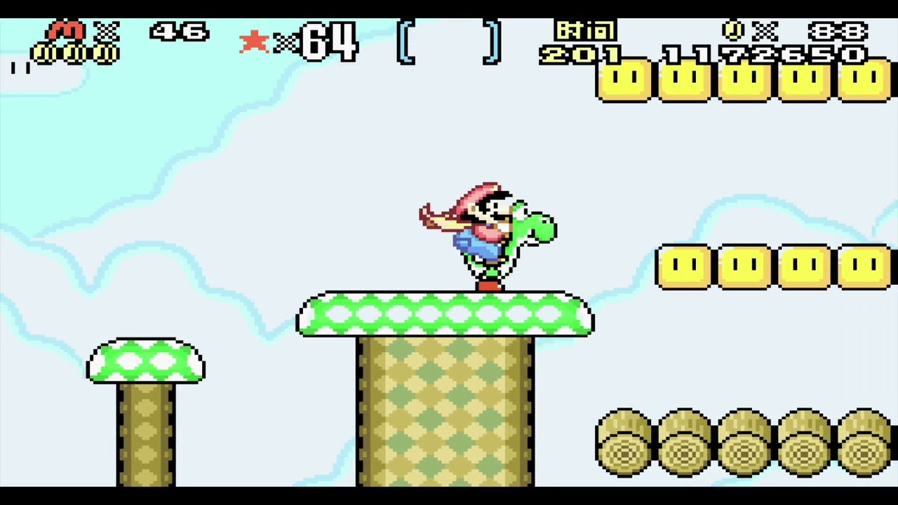 Super Mario World: Super Mario Advance 2 超級瑪利歐世界(GBA) - World 4 Cookie Mountain 米餅山