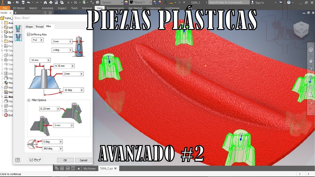 AUTODESK INVENTOR AVANZADO (SUPERFICIES Y OPERACIONES PLÁSTICAS)