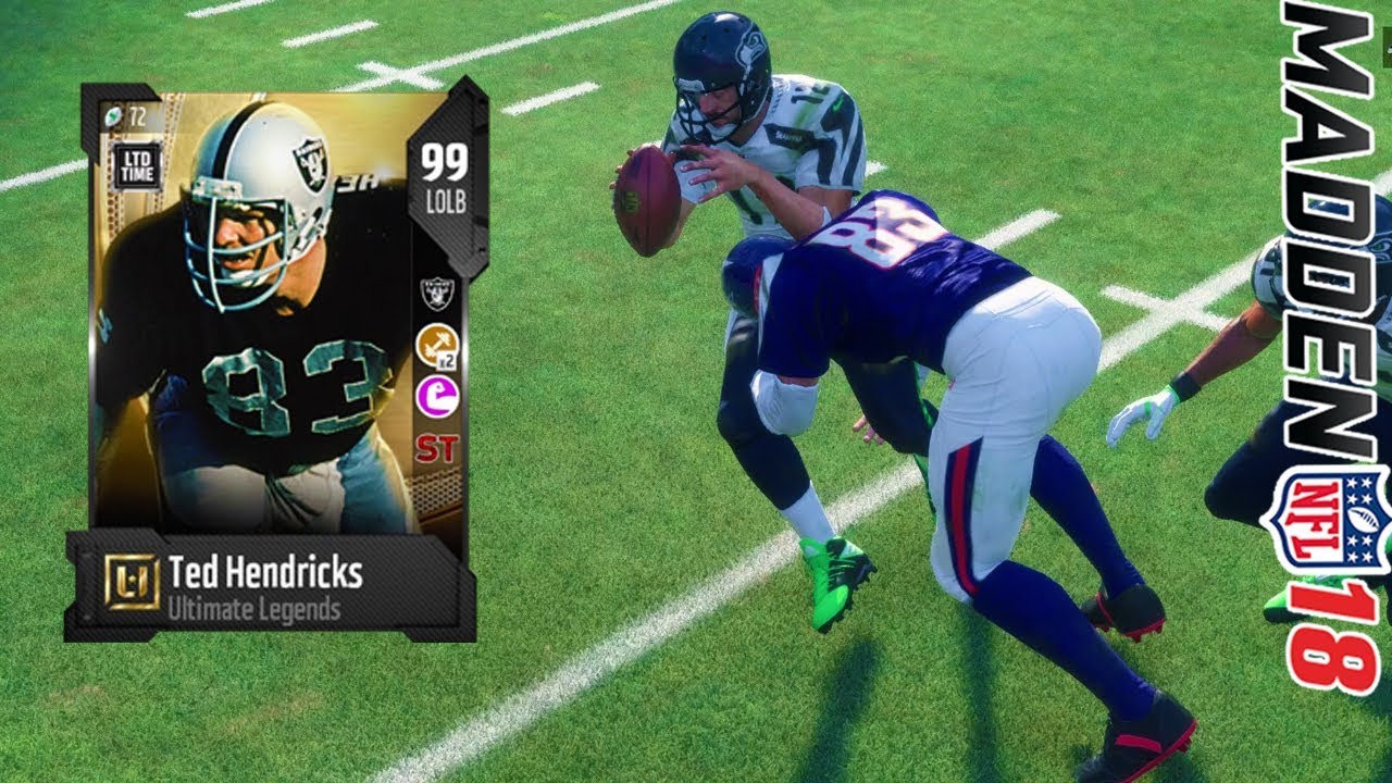 ULTIMATE LEGEND TED HENDRICKS!  | MADDEN 18 ULTIMATE TEAM GAMEPLAY