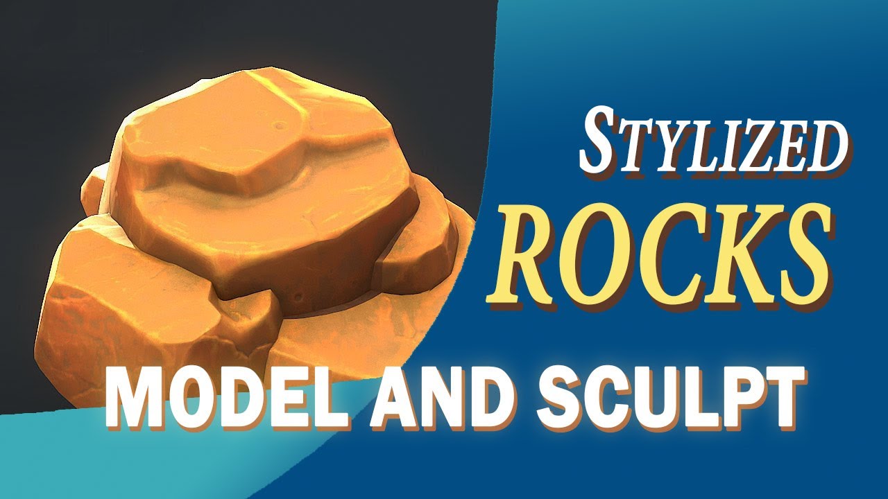 How I make Stylized Rocks - The modeling and 3D Sculpting Process