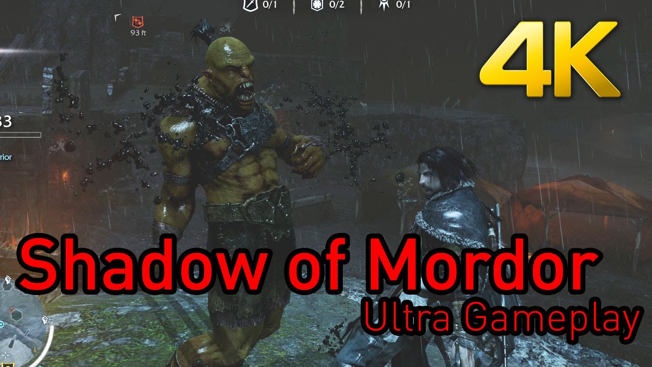Middle-Earth: Shadow of Mordor Max Ultra 4K PC Gameplay
