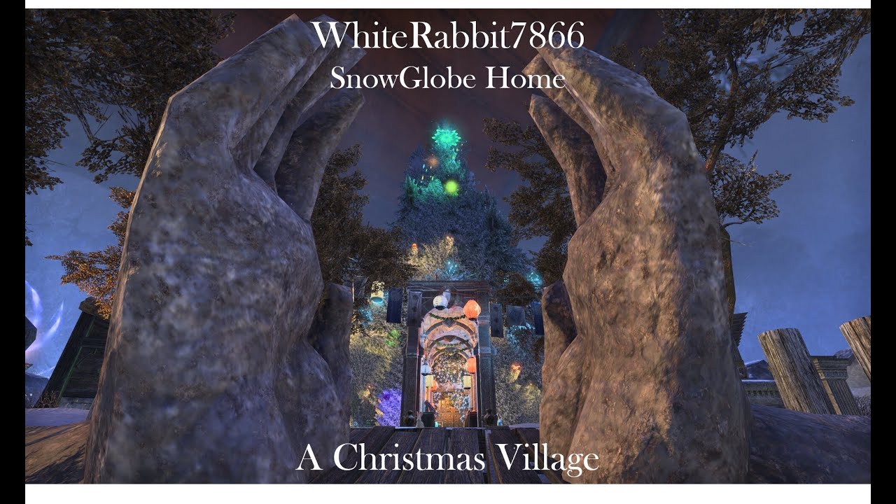 WhiteRabbit7866 SnowGlobe Home A Christmas Village Dec 2022
