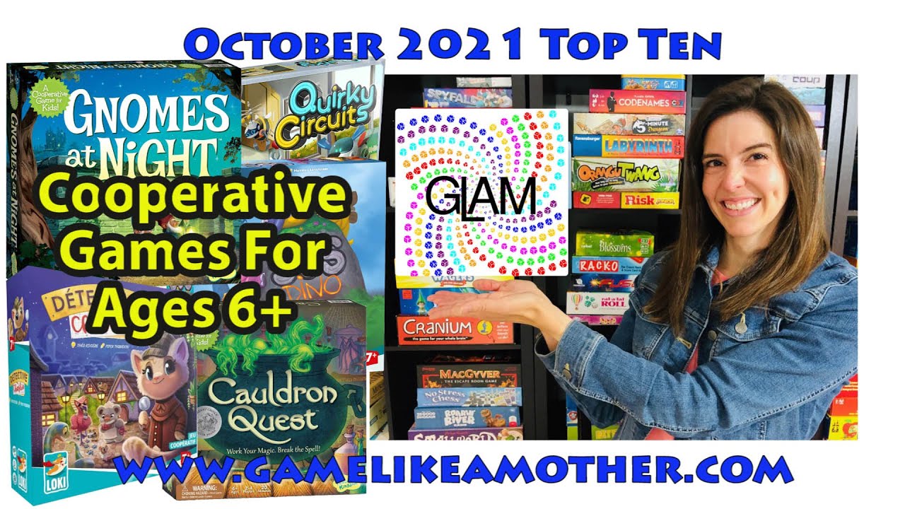 Game Like a Mother Top Ten October 2021: Cooperative Games for Kids Ages 6+