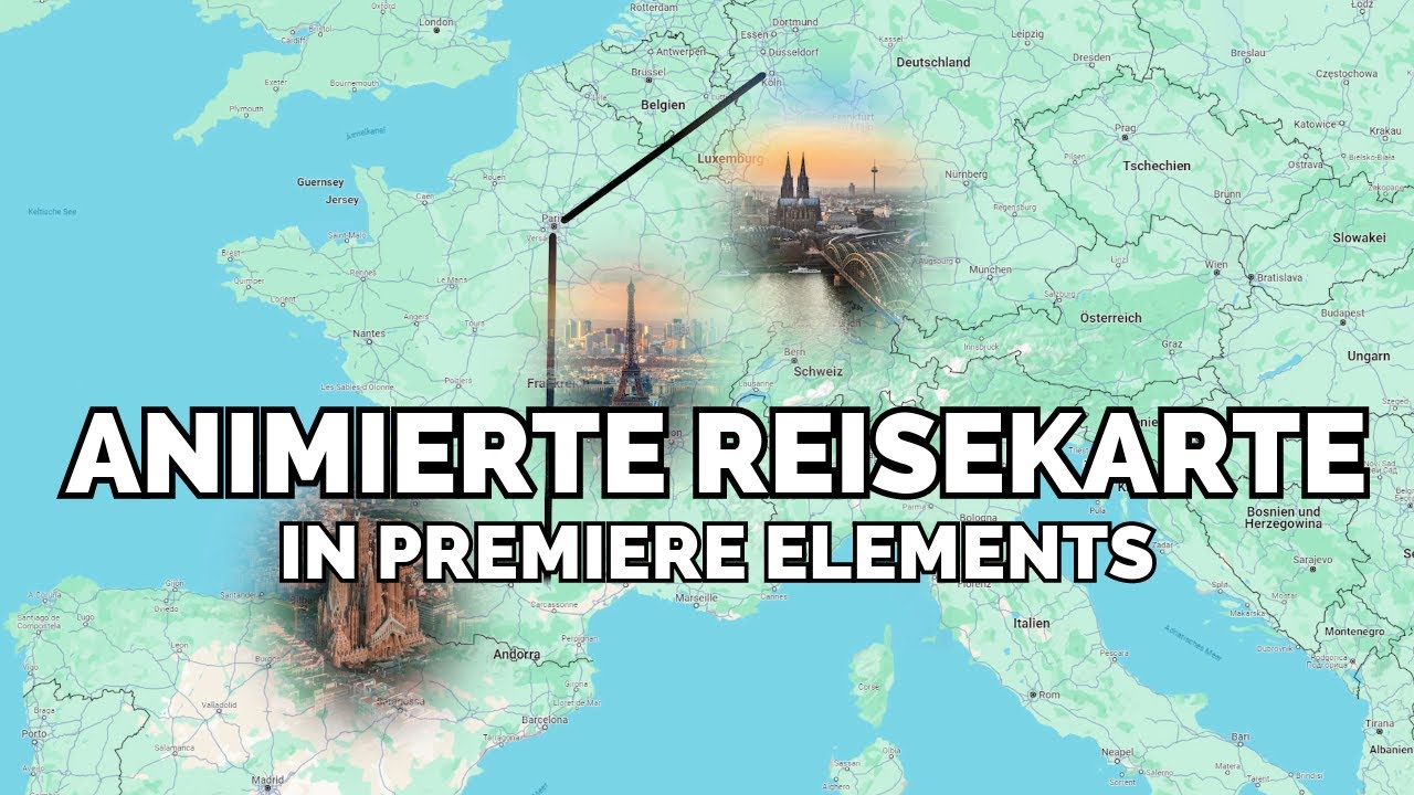 Erstelle eine animierte Reisekarte in Adobe Premiere Elements 2024! 🗺️✈️