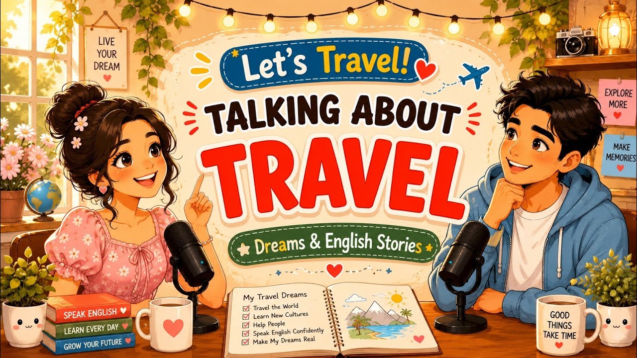 Let&rsquo;s Travel! Fun English Conversation | Dream Destinations & Travel Phrases 🇯🇵🇫🇷#englishstorywise 