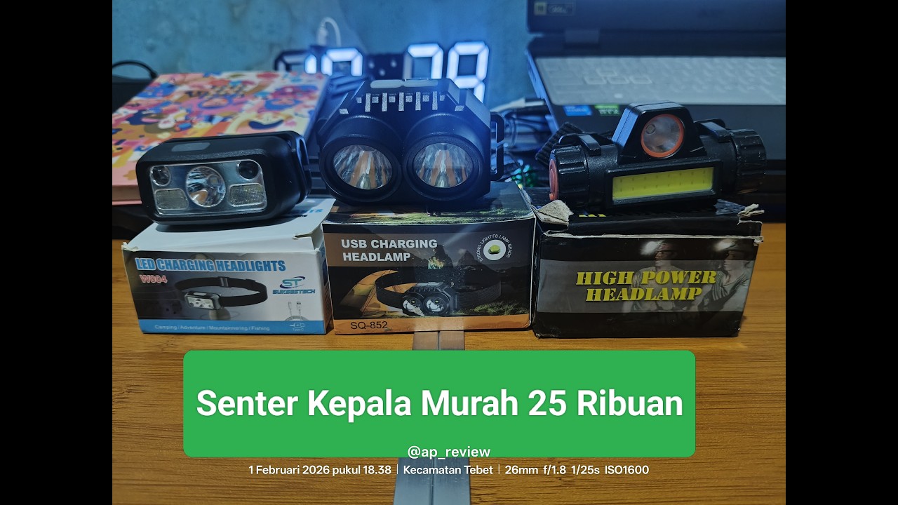 Senter Kepala Murah 25 Ribuan