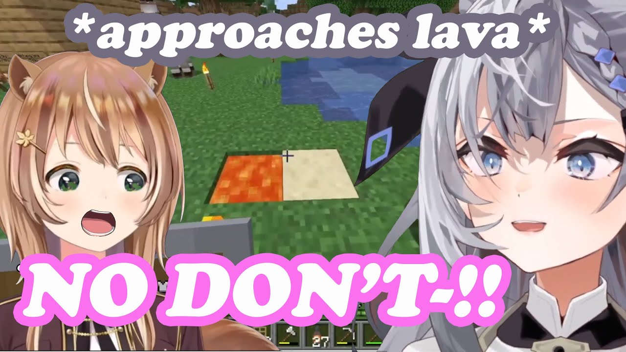 PON cat Zeta meets lava, with predictable result (Hololive/Eng Sub)