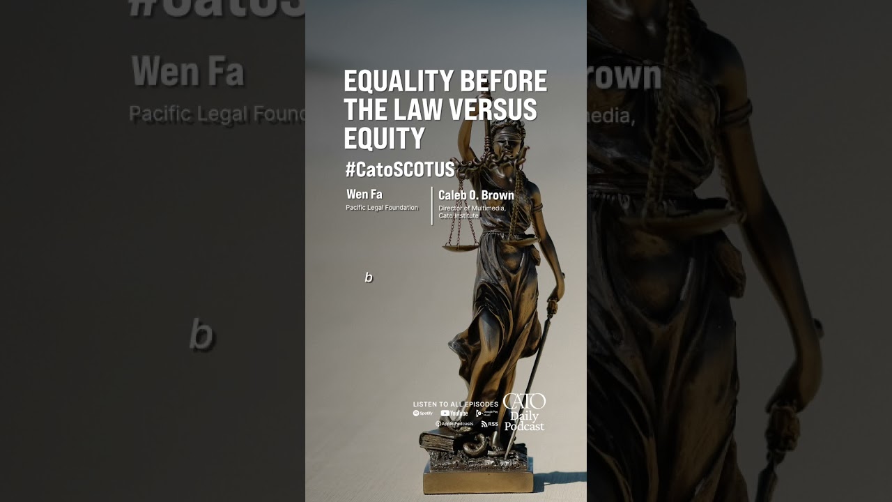 There's a difference between #equality before the #law and the far more nebulous &ldquo;#equity.&rdquo;